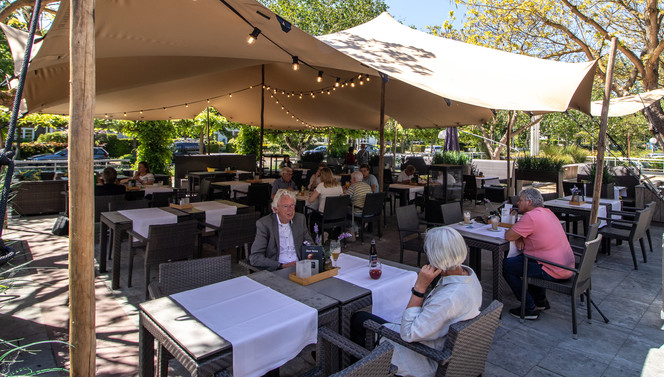 Covered terrace from Der Valk