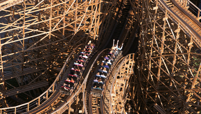  wooden roller coaster