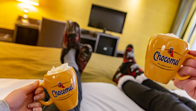 Chillen op de hotelkamer