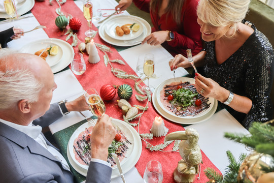 Uiteten met kerst 